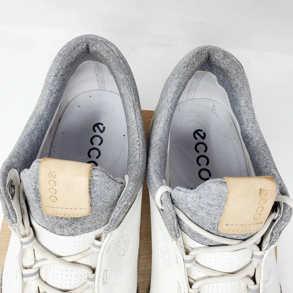 ECCO‎ Biom Hybrid 3 Golf Shoes Mens 45 Shoes Grey Yak Leather Waterproof Sneaker